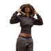Women's Fur-Trimmed Sweatshirt Jacket - Cozy Streetwear Outerwear For Fall & Winter_ecoleips.com