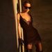 Women's Black Lace Panel Satin Halter V Neck High Waist Bodycon Midi Dress – Elegant Summer Gown 2026_ecoleips.com