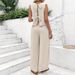 Women's Clothing Casual Pants Perspective Holiday Style Trousers Hollow Two Piece Set_ecoleips.com