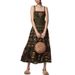 Floral Print Slip Dress – High-Waisted Summer Sundress With Adjustable Straps, Polyester Satin-Like Fabric (S-Xl, Multi-Color)_ecoleips.com