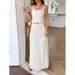 Luncheon-Style Beachwear Two-Piece Set For Women, Perfect For Summer And Spring_ecoleips.com