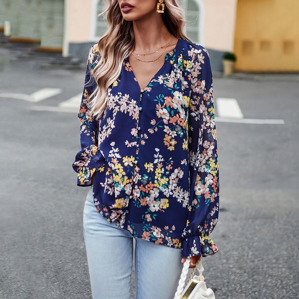 DiYun Design European And American Independent Store Women's Long-Sleeve Shirt 2026 Autumn Elegant_ecoleips.com