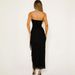 Women's Clothing Summer New Fashion Printed Lace Splicing Wrapped Chest Backless Slit Dress_ecoleips.com