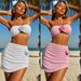 Women's Clothing Sexy Solid Color Flower Three Piece Women's Swimsuit Bikini_ecoleips.com