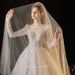 Princess Sleeves, Petite-Friendly Wedding Dress For Outdoor/Church Ceremony (Floor-Length, Sweep Train)_ecoleips.com