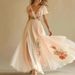 Elegant 3D Print Maxi Dress V-Neck Long Sleeve Flowy Chiffon A-Line Women's Casual Party Long Dress_ecoleips.com