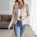 Spring, Summer, Autumn Double-Zipper Solid Color Women's Versatile Elegant Commuting Long-Sleeve Knit Cardigan Sweater_ecoleips.com