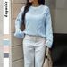 Women's Clothing 2025 Autumn And Winter Casual Simple Woolen Long-sleeved Sweater_ecoleips.com