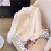 Blouse 2024 Spring New Style Tassel Button Stand Collar Chiffon Shirt For Women, Stylish And Slimming Embroidered Top_ecoleips.com