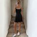Summer New Sports Style U-neck Sleeveless Contrasting Color Hemming Slim And Thin A-shaped Tennis Skirt Dress Women_ecoleips.com