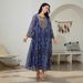 Modest Abaya Dress Middle Eastern Women's Embroidered Mesh Patchwork Abaya Muslim Fashion Dress Polyester_ecoleips.com