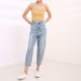 High Waist Plus Size Women's Jeans Loose Fit Harem Pants With 3D Decoration Up To 200 Kg Capacity_ecoleips.com