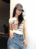 Y2K Women Printing T Shirts Summer Sexy Slim Short Sleeve Tops Female Fashion Gothic Streetwear Skinny Crop Tees New_ecoleips.com