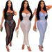 women's clothing spring and summer new sexy tube top see-through sequined dress for women_ecoleips.com