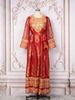 Women's Clothing New Embroidered Flower Pattern Round Neck Long Dress_ecoleips.com