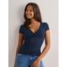 2026 Summer New Fashion Women's T-Shirt Solid-Color Slim-Fit V-Neck Short-Sleeve Top Y2k Clothing_ecoleips.com