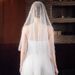3M Pearl-Embellished Single-Layer Wedding Veil With Comb – Cathedral Length Bridal Accessory For Vintage & Boho Brides (Ivory/White)_ecoleips.com