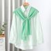 Women's Clothing Fashionable And Versatile Knitted Knotted Outer Wear Knitted Shawl Female New Air Conditioned Room Shoulder Guard Waistcoat_ecoleips.com