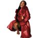 Women's Long PU Leather Trench Coat With Faux Fur Collar Slim Fit Zip Jacket Winter Outerwear Office Commute Elegant_ecoleips.com