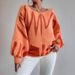 Wave-Pattern Batwing Sweater – Soft & Stylish Knit Top For Women, Geometric Print, Loose Fit, Xs-Xxl (Beige/Coral/Yellow)_ecoleips.com