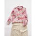 Niche Watercolor Printed Shirt Versatile Thin Floral Age-reducing Versatile Casual Women's Clothing_ecoleips.com