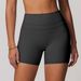 Women's Clothing High Waist Yoga Shorts Women's Tight Fitness Running Sportswear Style Sanded Peach Hip For Formal & Casual_ecoleips.com