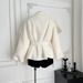 "Korean Style Winter Jacket For Women – Oversized Lapel, Adjustable Belt, Slim Fit For Petite Figures (S/M/L)"_ecoleips.com