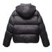 Women's Short Puffer Jacket Winter Warm Down Coat With Detachable Hood, Lightweight & Stylish For Casual & Office Wear (Black, Coffee)_ecoleips.com