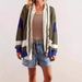 Women's Clothing Autumn Women's New Knitted Autumn And Winter Cardigan Deep V Neck_ecoleips.com