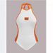 American Y2K Summer Camisole Top for Women High Waisted Backless Halter Neck Tie up Short Vest Sexy Alluring Print_ecoleips.com