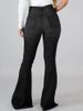 K European And American Internet Celebrity High Stretch Ripped Jeans, High Waisted Flared Pants_ecoleips.com