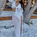 Women's Clothing Long Sleeved Tops With Straps One Piece Strappy Maxi Skirt Sunscreen Beach Skirt Suit_ecoleips.com