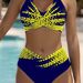 Women's Clothing Split Triangle Conservative Swimming Hot Spring Sports Leisure Slim High Waist Bikini_ecoleips.com