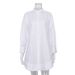 Women's White Long Sleeve Shirt Loose Collar Casual Elegant Fashion American Style For Spring Autumn Versatile Commuting Top_ecoleips.com