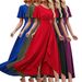 Autumn Elegant Women's Dress Fashion Round Neck Waist Decoration_ecoleips.com