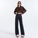 High-Waisted Fleece Lined Thickened Women's Jeans Slimming Petite Wide Leg Pants Loose Fit Straight Leg Denim For Autumn Winter_ecoleips.com