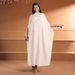 KY1932-5 Middle Eastern Women's Fashion Beaded Dress Dubai Solid Color Bow Robe_ecoleips.com