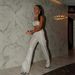 Women’s Clothing Glittery Look Nightclub Sexy Flash Navel Vest Set_ecoleips.com