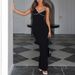 Women Slim Fit Spaghetti Strap High Waist Bodycon Long Maxi Dress Daily Club Party Wear_ecoleips.com