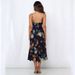 2024 Summer New Suspender Printed Slit Dress For Women_ecoleips.com
