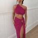 Women's Clothing Summer New Sexy Backless Tube Top Slim Fit Slit Skirt Suit_ecoleips.com
