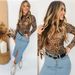 Women's Clothing Bottoming Shirt Leopard Mesh Print Long Sleeved Top Female_ecoleips.com