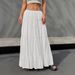 Women's Clothing White Skirt Spring And Summer New Women's Casual Daily Cake Skirt_ecoleips.com