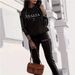 Women's Casual Hoodie Set Comfortable Long Sleeve Sweatshirt With Print For Autumn Season_ecoleips.com