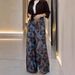 Women's Clothing Spring Women's Floral Print Two-Piece Set Tie-Waist Shirt Wide Leg Pants Style Long Sleeve For Formal & Casual_ecoleips.com