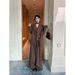 girl Gentleman Style Suit For Women Autumn Blazer Vest 2025 Super Trendy Outfit Set New Wide-Leg Pants_ecoleips.com