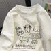 Men's Japanese Style Print Crew Neck Sweatshirt Casual High End Fleece Lined Thick Long Sleeve Loose Top for Autumn Winter Sports_ecoleips.com