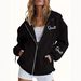 Women's Clothing Fashion Printed Long Sleeved Hooded Collar Zip Up Cardigan Jacket Loose Casual Boyfriend Style Women's Outerwear_ecoleips.com