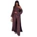 Women's Casual Three Piece Fashion Set Loose Fit Long Sleeved Cardigan with Pockets Straight Leg Pants And Tube Top European American Style_ecoleips.com