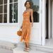 2025 Spring/Summer New Women's Fashion Slim Fit Split Strap Sexy Off-Shoulder Backless Evening Gown Dress_ecoleips.com